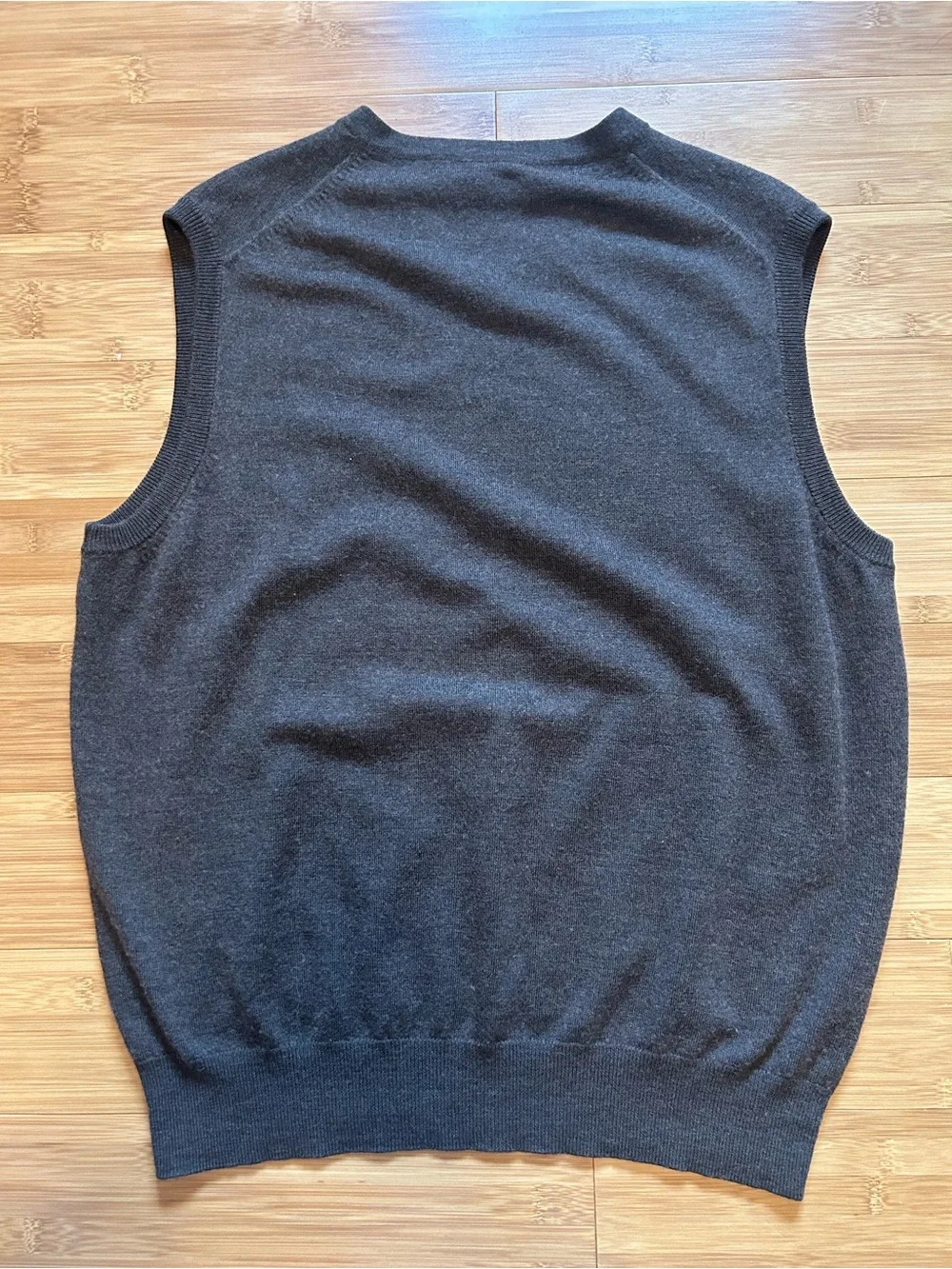 BRITCHES Brown Wool V-Neck Sweater Vest - Picture 7 of 8